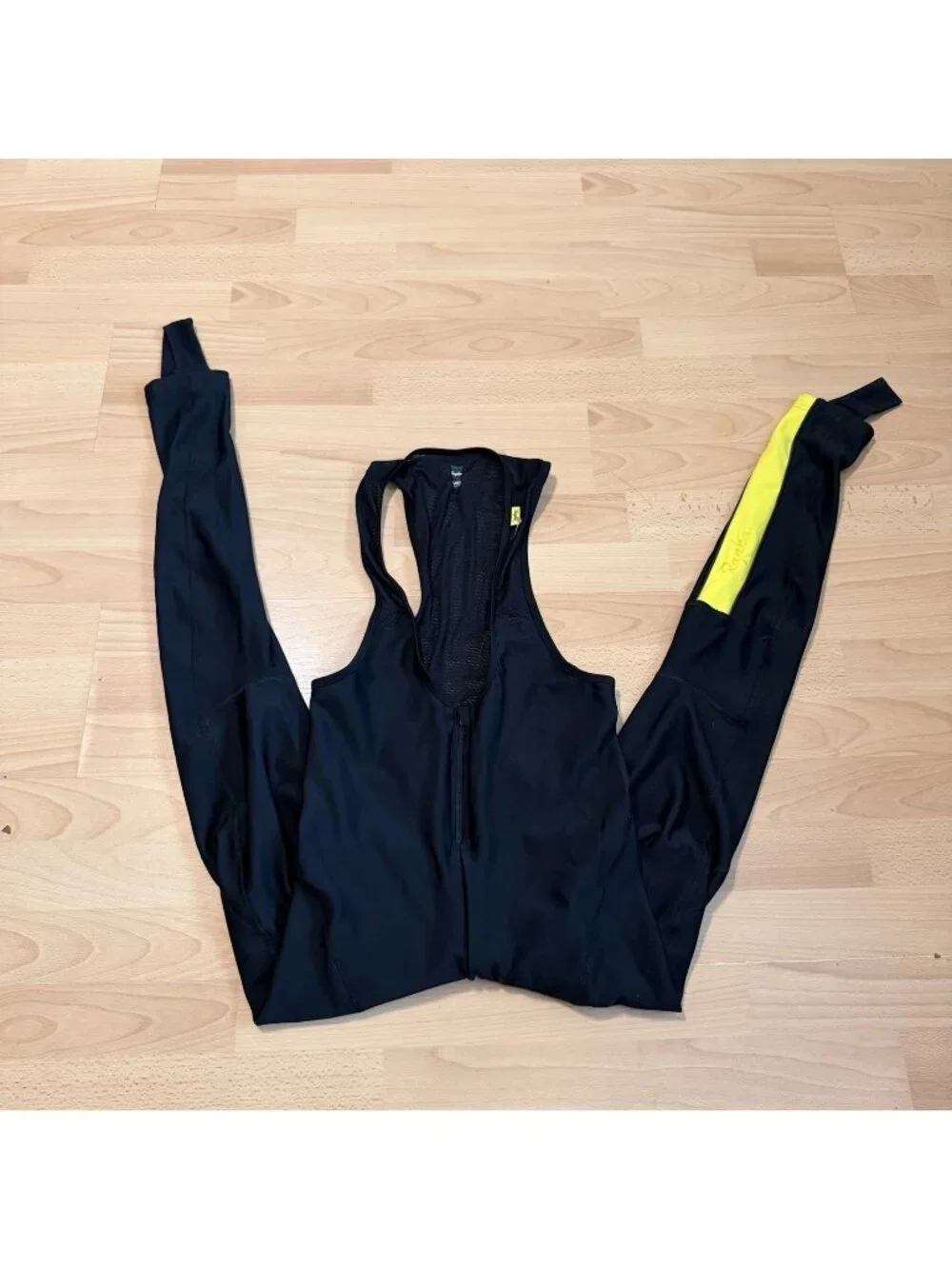 Rapha Cycling Suit Tights L Black Neon Stretch Unisex Compression Biking